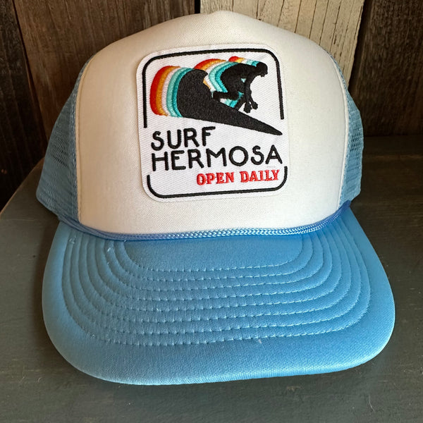 SURF HERMOSA :: OPEN DAILY High Crown Summer Foam Front/Mesh Back - Columbia Blue