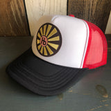 Hermosa Beach SUNBEAMS Trucker Hat - Black/White/Red