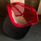 Hermosa Beach AS REAL AS THE STREETS Trucker Hat - Black/White/Red
