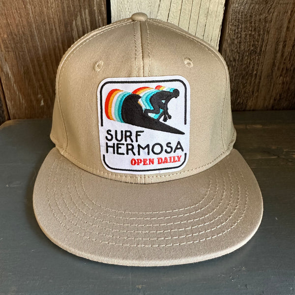Hermosa Beach SURF HERMOSA :: OPEN DAILY :: OTTO FLEX 3030 PRO Baseball Hat - Khaki