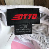 Hermosa Beach CLASSIC MINI LOGO 6 Panel Low Profile "OTTO COMFY FIT" Mesh Back Trucker Hat - Pink/Pink/White