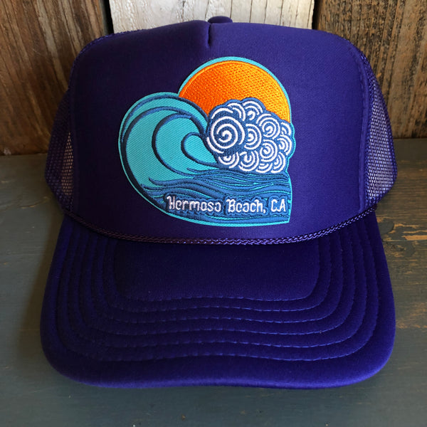 Hermosa Beach TUBULAR Trucker Hat - Purple – Wicked+