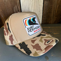 SURF HERMOSA :: OPEN DAILY Winter All Foam Cap Hat - Sand Camo/Sand Front