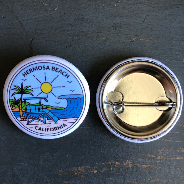 Hermosa Beach SHOREFRONT - Pin Button (1.25")