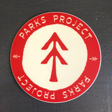 Parks Project Logo - Individual 3" diameter Sticker