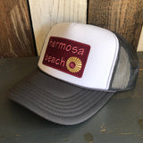 Hermosa Beach WELCOME SIGN Trucker Hat - Charcoal Grey/White/Charcoal Grey