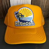 Hermosa Beach FIESTA High Crown Trucker Hat - Gold