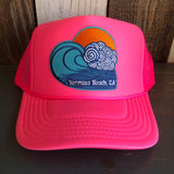 Hermosa Beach TUBULAR Trucker Hat - Neon Pink