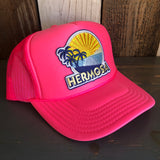 Hermosa Beach FIESTA Trucker Hat - Neon Pink