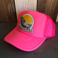 Hermosa Beach FIESTA Trucker Hat - Neon Pink