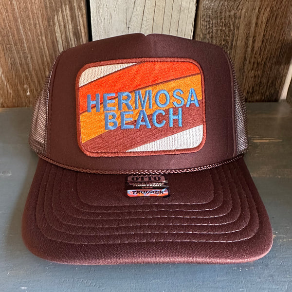 Hermosa Beach Hermosa Beach GOLF CARTS & YOGA PANTS High Crown Trucker Hat - Brown