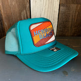 Hermosa Beach GOLF CARTS & YOGA PANTS High Crown Trucker Hat - Jade Green