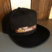 Hermosa Beach HERMOSA AVE 5 Panel Low Profile Style Dad Hat - Black