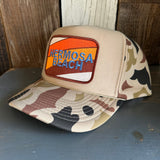 Hermosa Beach GOLF CARTS & YOGA PANTS Winter All Foam Cap Hat - Sand Camo/Sand Front