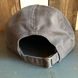 Hermosa Beach HERMOSA AVE - 5 Panel Low Profile Style Dad Hat - Charcoal Grey