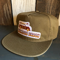 Hermosa Beach WOODIE 5 Panel Low Profile Style Dad Hat - Coyote Brown