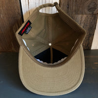 Hermosa Beach CLASSIC LOGO 5 Panel Low Profile Style Dad Hat - Coyote Brown