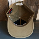 Hermosa Beach CLASSIC LOGO 5 Panel Low Profile Style Dad Hat - Coyote Brown