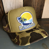 Hermosa Beach FIESTA Trucker Hat - CAMOUFLAGE Green/Light Loden/Green