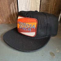 Hermosa Beach GOLF CARTS & YOGA PANTS 5 Panel Low Profile Style Dad Hat - Black