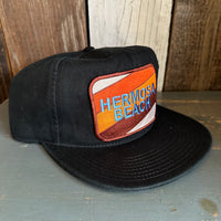 Hermosa Beach GOLF CARTS & YOGA PANTS 5 Panel Low Profile Style Dad Hat - Black
