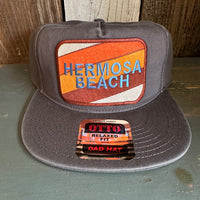 Hermosa Beach GOLF CARTS & YOGA PANTS Premium 5-Panel Low Profile Style Dad Hat - Charcoal Grey