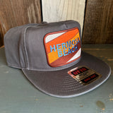 Hermosa Beach GOLF CARTS & YOGA PANTS Premium 5-Panel Low Profile Style Dad Hat - Charcoal Grey