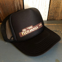 Hermosa Beach HERMOSA AVE High Crown Trucker Hat - Black (Curved Brim)