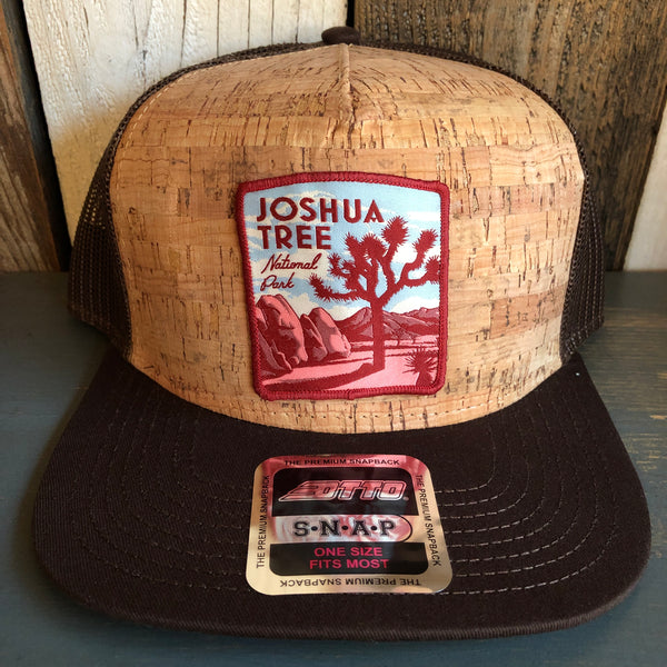 JOSHUA TREE NATIONAL PARK Premium Cork Trucker Hat - (Brown/Cork)