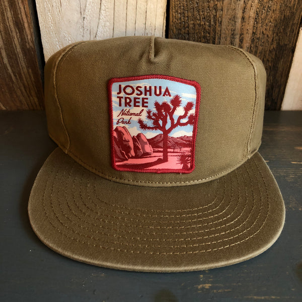JOSHUA TREE NATIONAL PARK - 5 Panel Low Profile Style Dad Hat - Coyote Brown