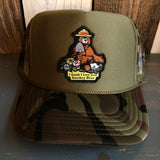 I THINK I LOVE YOU, SMOKEY BEAR Trucker Hat - Camouflage/Olive