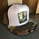 REDWOOD NATIONAL & STATE PARKS Trucker Hat - CAMOUFLAGE Khaki/Brown/Light Olive Green/White