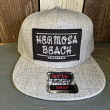 Hermosa Beach ROPER Premium 5-Panel Mid Profile Snapback Hat - Grey