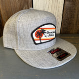 Hermosa Beach RETRO SUNSET Premium 5-Panel Mid Profile Snapback Hat - Grey