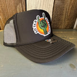 SO FAR :: SO BUENO High Crown Trucker Hat - Black (Curved Brim)