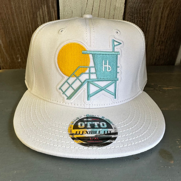 Hermosa Beach LIFEGUARD TOWER :: OTTO FLEX 3030 PRO Baseball Hat - White