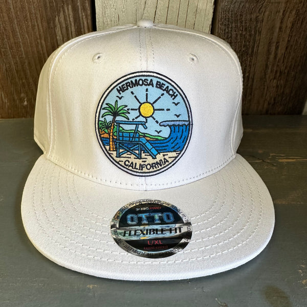 Hermosa Beach SHOREFRONT :: OTTO FLEX 3030 PRO Baseball Hat - White