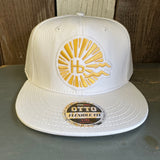 Hermosa Beach CLASSIC LOGO :: OTTO FLEX 3030 PRO Baseball Hat - White