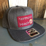 Hermosa Beach WELCOME SIGN 5-Panel Mid Profile Snapback Hat - Heather Black