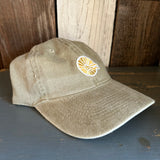 Hermosa Beach CLASSIC LOGO MINI 6 Panel "OTTO FLEX" 6 Panel Low Profile Dad Hat - Khaki