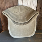 Hermosa Beach CLASSIC LOGO MINI 6 Panel "OTTO FLEX" 6 Panel Low Profile Dad Hat - Khaki