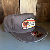 Hermosa Beach RETRO SUNSET Premium 5-Panel Low Profile Style Dad Hat - Charcoal Grey