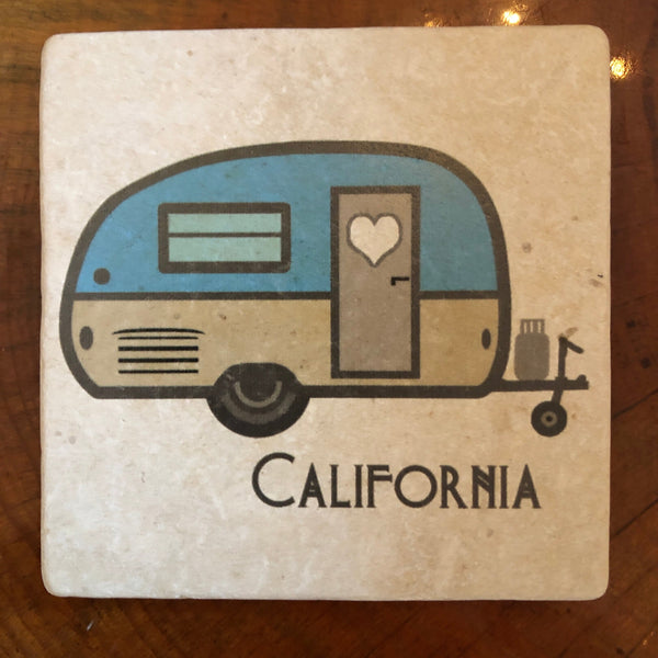Camper in Color "California" Coaster