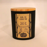 Damn, You Lookin' Pine | White Birch Wood Wick Candle | Wood Scented Candle | Pine Candle | Coconut Wax Candle | Jar Candle | Glass Candle || 7.3 oz