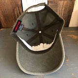 Hermosa Beach MINI CLASSIC LOGO - 6 Panel Low Profile Style Dad Hat with Velcro Closure - Olive Green