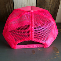 Hermosa Beach CLASSIC LOGO Trucker Hat - Neon Pink