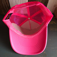 Hermosa Beach CLASSIC LOGO Trucker Hat - Neon Pink