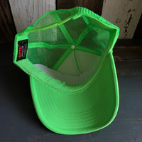 Hermosa Beach FIESTA Trucker Hat - Neon Green