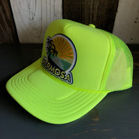 Hermosa Beach FIESTA Trucker Hat - Neon Yellow