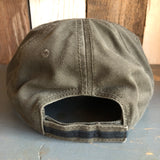 Hermosa Beach WOODIE - 5 Panel Low Profile Style Dad Hat with Velcro Closure - Olive Green/Black
